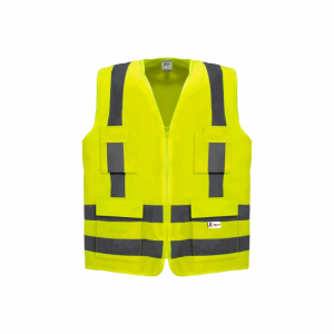 Colete Refletivo Blusão Amarelo Fluorescente 4 Bolsos - G Kalipso