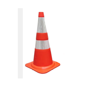 Cone Sinalização Refletivo 75cm Laranja/Branco