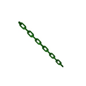 Corrente Plástica 63 x 34mm Verde (Vendida por Metro)