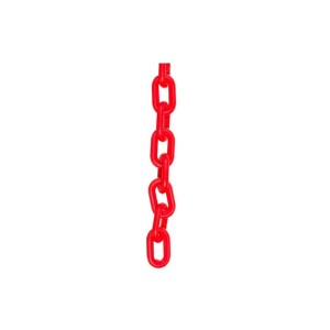 Corrente Plástica 63 x 34mm Vermelha (Vendida por Metro)