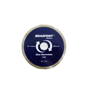Disco Diamantado 110mm Liso Premium 7423 - Brasfort 