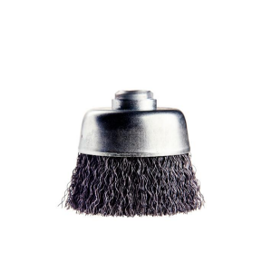 Escova Copo Ondulada 4 Pol x 14mm Aço Latonado