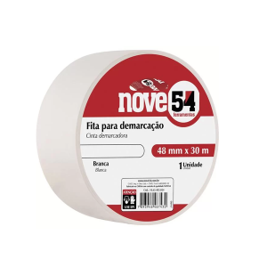 Fita Demarcação 48mm x 30m Branca - NOVE54