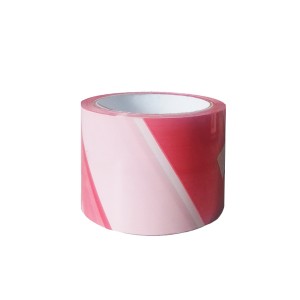 Fita Zebrada Vermelha/Branca 70mm x 100m - Koretech