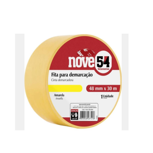 Fita Demarcação 48mm x 30m Amarela - NOVE54