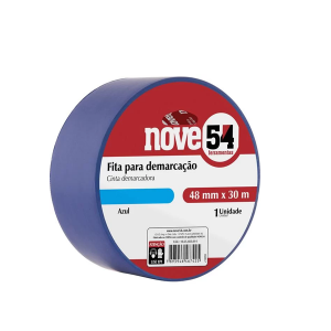 Fita Demarcação 48mm x 30m Azul - NOVE54