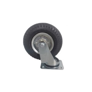 Rodízio 8 Pol. Pneu Camara Rol Placa Fixa