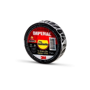 Fita Isolante Preta 18mm x 20 m Imperial - 3M