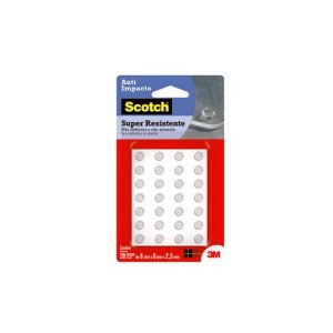 Batente Anti-Impacto Silicone Redondo PP Transparente - 3M