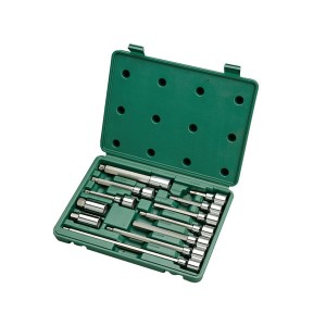 Jogo de Soquetes com Bits 1/2 Pol. com 12 Pçs - Sata