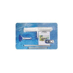 Mini Kit Limpeza de Vidros com 5 Peças - Bralimpia