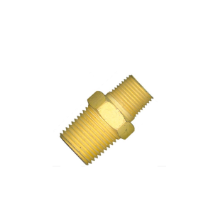 Niple de Redução Rosca Macho Latão 1/2 x 3/8 Pol - Lubefer