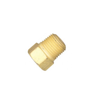 Plug Sextavado Rosca Macho NPT 1/8 Pol em Latão - Lubefer
