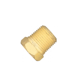 Plug Sextavado Rosca Macho BSP 3/8 Pol em Latão - Lubefer