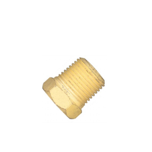 Plug Sextavado Rosca Macho NPT 3/8 Pol em Latão - Lubefer
