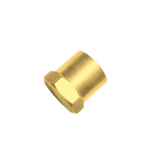 Plug Sextavado Rosca Fêmea NPT 1/4 Pol em Latão - Lubefer