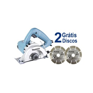 Serra Mármore 1300W 4100Nh3Zx2 com 2 Discos Grátis - Makita