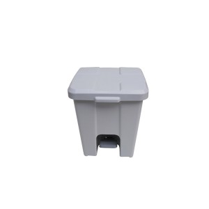 Cesto de Lixo 30 L Quad Pedal Cinza 
