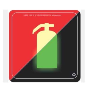 Placa Extintor Fotoluminescente 15x15