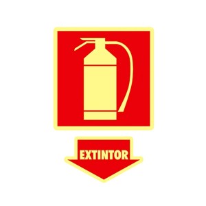 Placa em Poliestireno Extintor PS-19