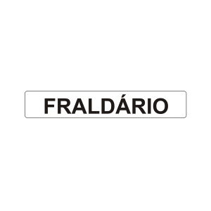 Placa em Poliestireno Fraldário PS-357