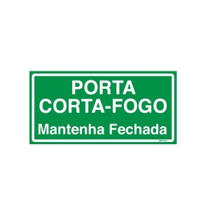 Placa em Poliestireno Porta Corta-Fogo PS-149