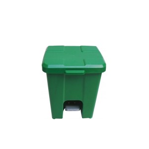 Cesto de Lixo 25L Quadrado c/ Pedal - Verde