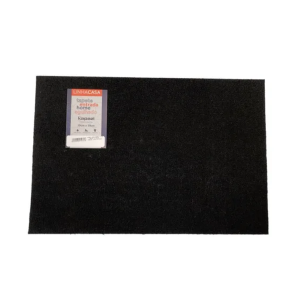 Capacho Tecido Home Agulhado 0.39 x 0.59 Preto Liso - Kapazi