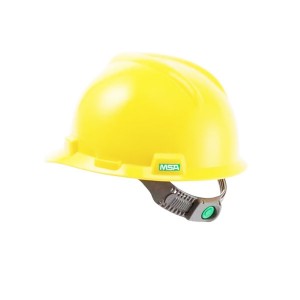 Capacete Aba Frontal com Jugular Amarelo - msa