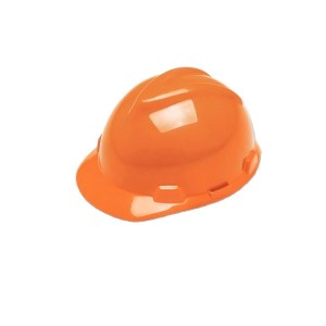 Capacete Aba Frontal com Jugular Laranja - msa