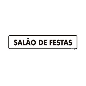 Placa em Poliestireno Salão de Festas PS-439