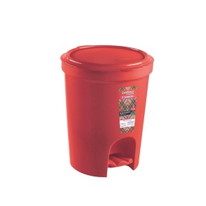 Cesto lixo 13.5L  Redondo Pedal Vermelho - Sanremo