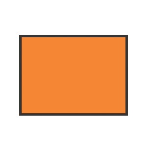 Placa em Poliestireno Simbol Laranja SP-100 