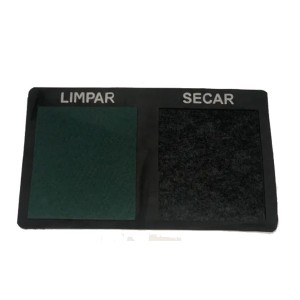 Tapete Sanitizante 40 x 70cm Preto 2 em 1