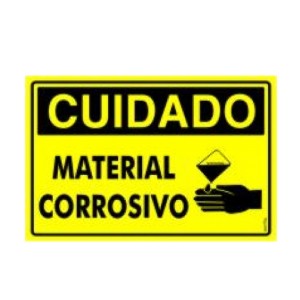Placa Atenção Material Corrosivo Pr2021 - Encartale