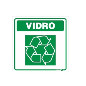 Adesivo Cesto Lixo Reciclado Vidro - Encartale