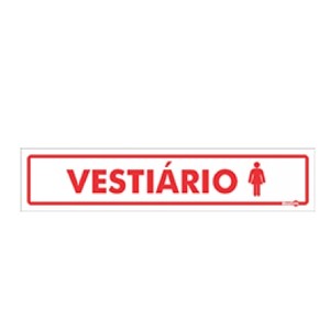 Placa Vestiário Femino Ps180 - Encartale 