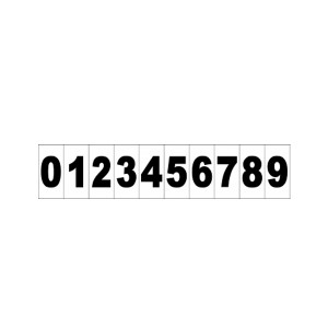 Placa Destacável Números de 0 a 9 Ps142 - Encartale 