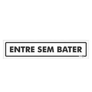 Placa Entre sem Bater Ps43 - Encartale 