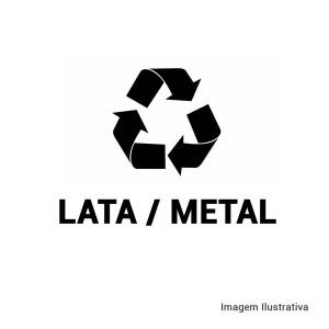 Adesivo Coleta Seletiva - Lata/Metal
