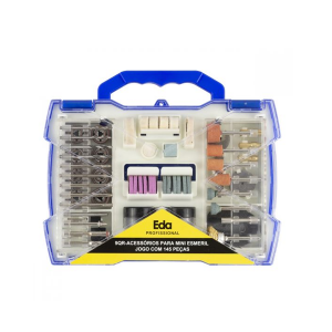 Kit Acessórios para Micro Mini Retífica 145 Peças e Maleta 9qr - EDA