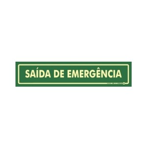 Placa em Poliestireno Saída de Emergência PAF-780